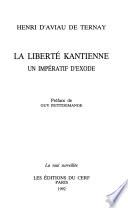 La liberté kantienne