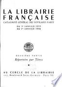 La Librairie française
