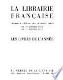 La Librairie française; les livres de l'année