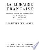 La Librairie française: les livres de l'année