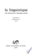 La Linguistique