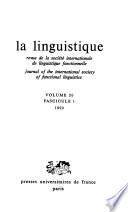 La Linguistique