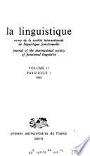 La Linguistique