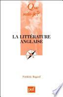 La littérature anglaise