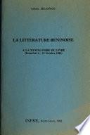 La littérature béninoise à la XXXIVè [sic] Foire du livre (Francfort 6-11 octobre 1982)