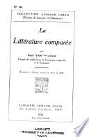 La littérature comparée