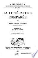 La littérature comparée