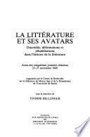 La Littérature et ses avatars