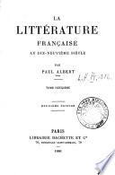 La littérature française au 19me siècle