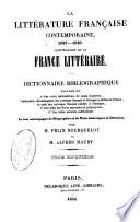 La littérature française contemporaine [1827- 1849!