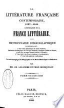 La littérature française contemporaine [1827- 1849!