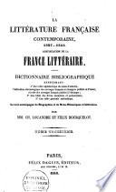 La littérature française contemporaine