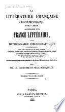 La littérature française contemporaine