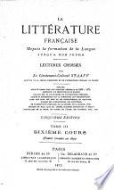 La littérature française depuis la formation de la langue jusqu'à nos jours: 1. ptie. Auteurs vivants en 1870. 1877