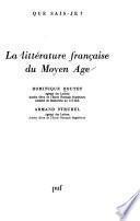 La littérature française du moyen âge