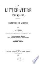 La littérature française