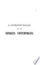 La littérature française, par les critiques contemporains