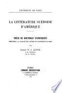 La littérature suédoise d'Amérique