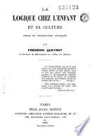 La logique chez l'enfant et sa culture