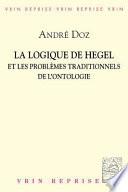 La logique de Hegel et les problèmes traditionnels de l'ontologie