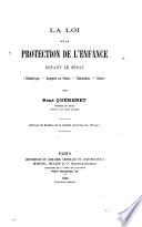 La loi sur la protection de l'enfance devant le sénat