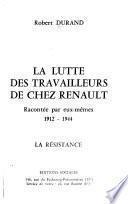 La lutte des travailleurs de chez Renault