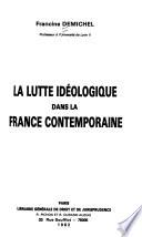 La lutte idéologique dans la France contemporaine