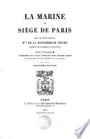 La Marine au siège de Paris