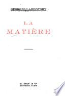 La matière
