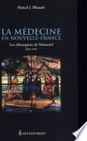 La médecine en Nouvelle-France