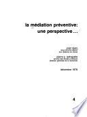 La médiation préventive