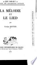 La mélodie et le lied