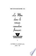 La mère dans le roman canadien franc̜ais