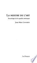 La mesure de l'art