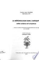 La météorologie dans l'antiquité