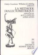La Méthode dialectométrique appliquée aux langues africaines