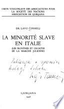 La minorité Slave en Italie