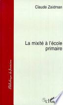 La mixité à l'école primaire
