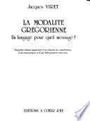 La modalité grégorienne