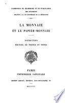 La monnaie et le papier-monnaie