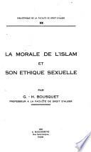 La morale de l'islam et son éthique sexuelle