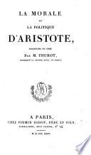 La morale et la politique d'Aristote