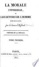 La Morale universelle, etc