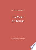 La Mort de Balzac