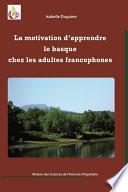 La motivation d’apprendre le basque chez les adultes francophones