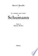 La musique pour piano de Schumann