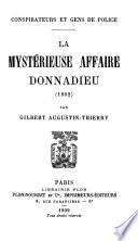 La mystérieuse affaire Donnadieu (1802)