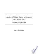 La nécessité de critiquer les sciences et la médecine