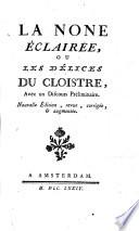 La none eclairee, ou les delices du cloistre
