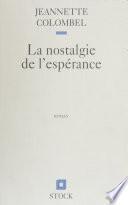 La Nostalgie de l'espérance